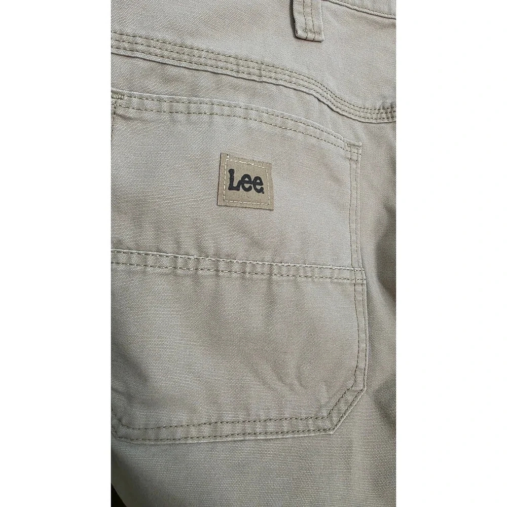 Lee Men's Carpenter Pants Loose Fit Straight Leg Khaki Tan 40x30 NWT